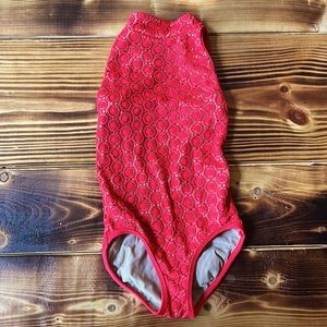 5 Dancewear YM red leotard